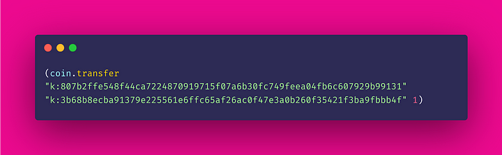 Example 1) KDA transfer function — expect type error